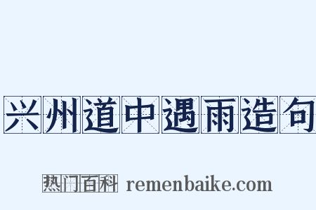 兴州道中遇雨造句是什么意思的图片